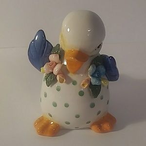 Vintage baby duck Pink & Blue flowers